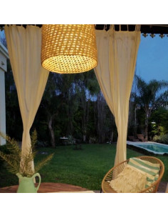 Cortina de Ambiente - 2 paños - Gasa simple con tiras