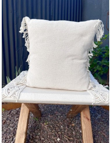 Almohadón Telar Simple Natural - Handmade