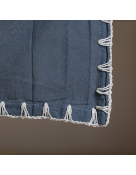 Set Artisan Crochet: Mantel + 6 Servilletas + Bolsita