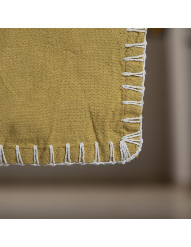 Set Artisan Crochet: Mantel + 6 Servilletas + Bolsita