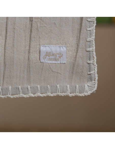 Set Artisan Crochet: Mantel + 6 Servilletas + Bolsita