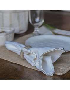Servilletero Burlap  x 4 2