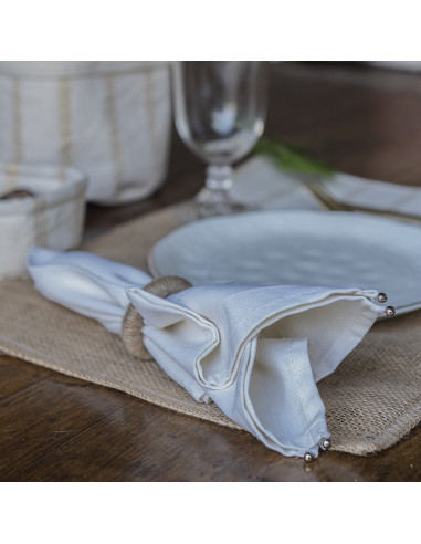 Servilletero Burlap  x 4