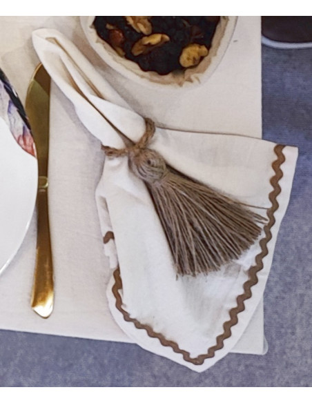 Servilleteros Yute x 4