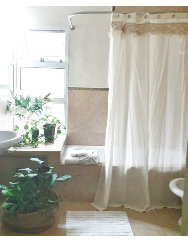 Cortina de Baño - Macrame Natural