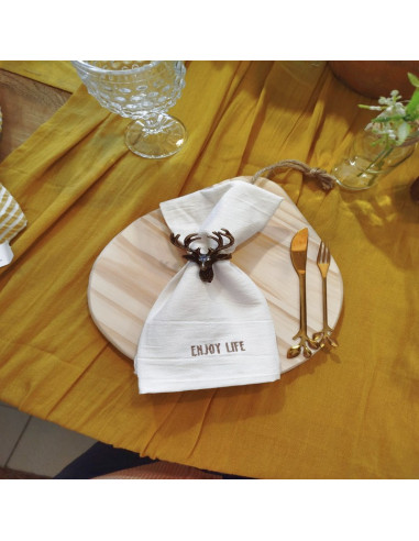 Servilletas Bordadas Words x 4