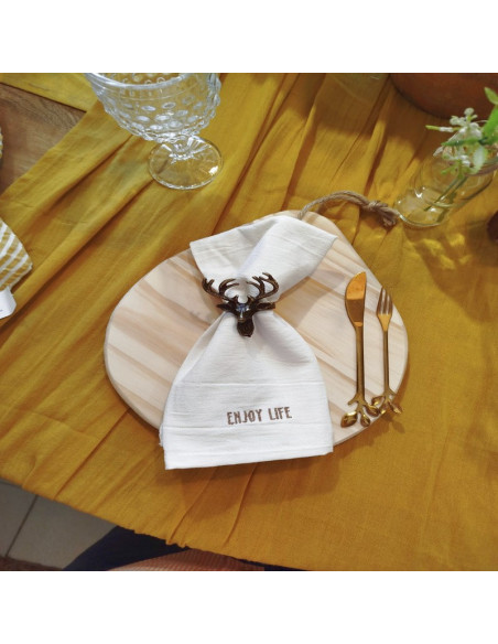 Servilletas Bordadas Words x 4