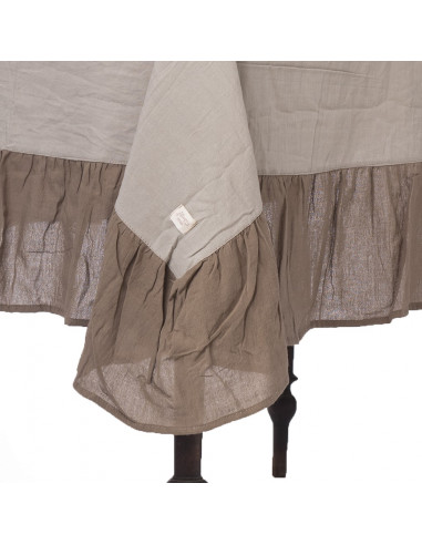 Set Bolso BiColor: Mantel Bicolor + 6 servilletas