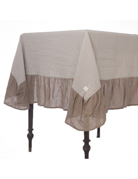 Set Bolso BiColor: Mantel Bicolor + 6 servilletas