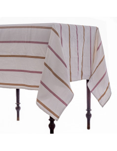 Set Bolso Rayas BiColor: Mantel  + 6 servilletas 2