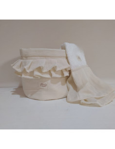 Contenedor  & Toalla de Mano - Volados + jabon