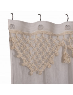 Cortina de Baño -  Flower Crochet 2