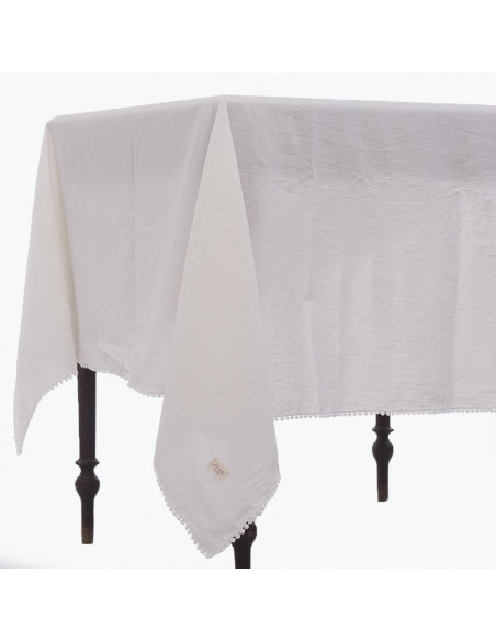 Mantel de Tusor Guipiur Pompon