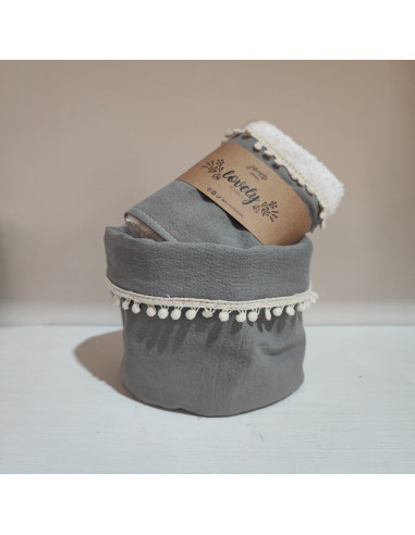 Contenedor  & Toalla de Mano - Guipiur + Jabòn