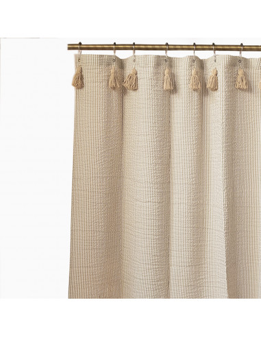 Cortina de Baño: Greta Mil Rayas borlas