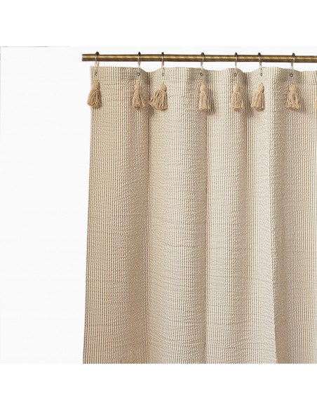 Cortina de Baño: Greta Mil Rayas borlas