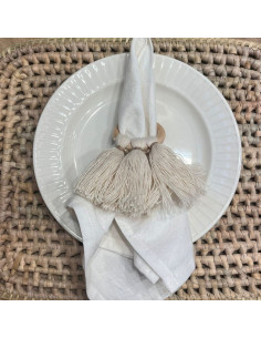 Servilletero Chela - 3 borlitas x 4 2