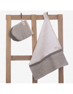 Set Manopla Mini  & Repasador - Mil Rayas