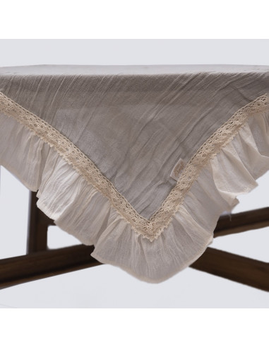 Centro de Mesa - Gasa, Volados y Puntillas - 1x1