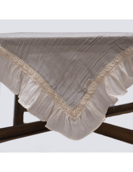 Centro de Mesa - Gasa, Volados y Puntillas - 1x1