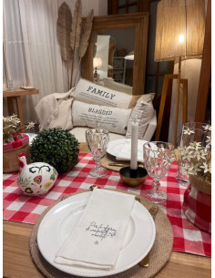 Camino de Mesa - Cuadrille Rojo con Volados 2