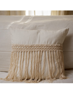 Combo de Almohadones - Panama Aplique Crochet Flecos Largos - Frente 2