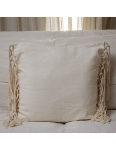Combo de Almohadones - ETNA - flecos largos crochet laterales