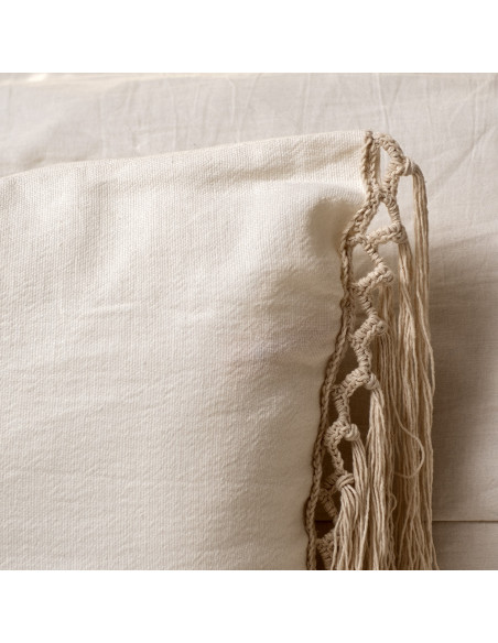 Combo de Almohadones - ETNA - flecos largos crochet laterales