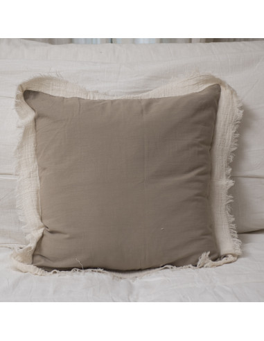 Combo Almohadones -  LISBOA Tusor y bambula desflecada
