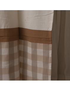 Cortina de Baño  -  Combinada Cuadros Inferior