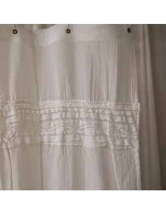 Cortina de Baño - Aplique Blanco 2