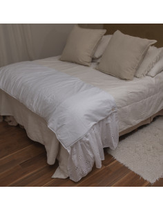 Pie de Cama - Broderie + 2 Fundas 2
