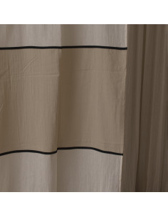 Cortina de Baño  - Ankara - Franja Tusor Central  y Bies