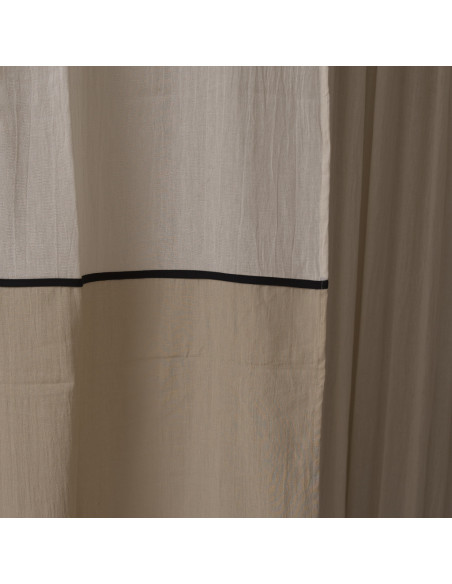 Cortina de Baño  - Ankara - Franja Tusor Central  y Bies