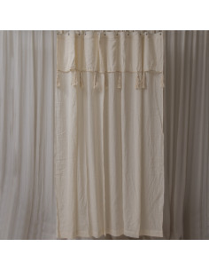 Cortina de Baño Paz - Cordon y Borlas Crochet