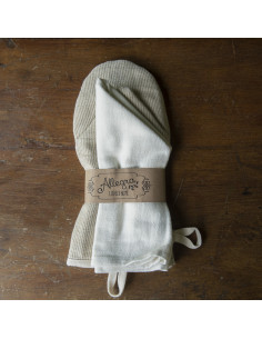 Set de  Manopla Punta, Agarradera y Paño