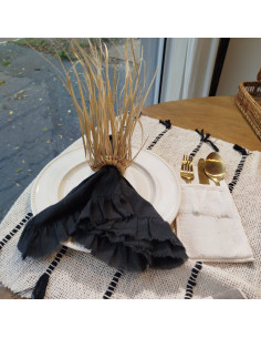 Servilletero - Jaukaanigas Flecos Largos y Anillo