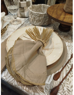 Servilletero - Jaukaanigas Flecos Cortos s y Anillo