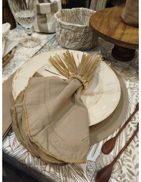 Servilletero - Jaukaanigas Flecos Cortos s y Anillo