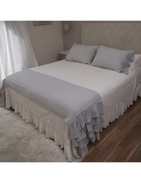 Pie de Cama - DELHI - Volados + Funda