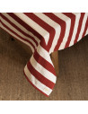 Mantel Rayas Red