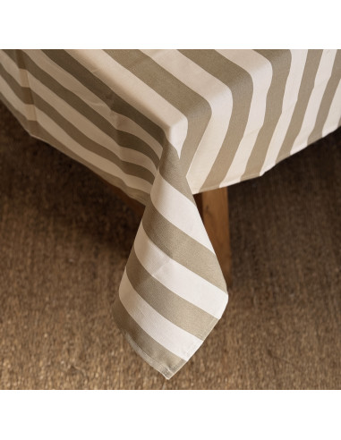 Mantel Rayas Beige
