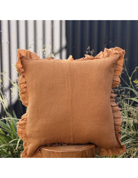 Almohadones Waffle Volado desflecado