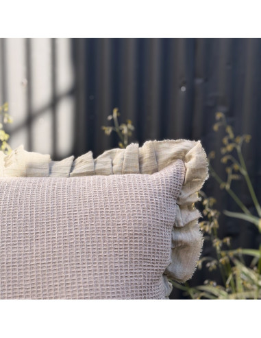 Almohadones Waffle Volado desflecado