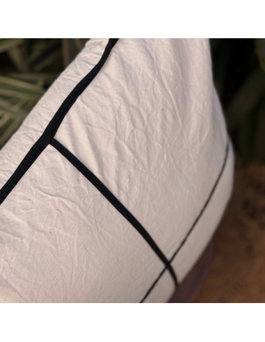 Combo Almohadones Bies Negro CRUZ y Contorno