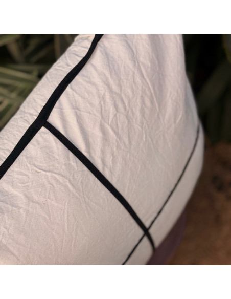 Combo Almohadones Bies Negro CRUZ y Contorno