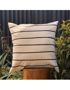 Combo Almohadones Bies Negro Lineas