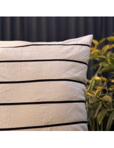 Combo Almohadones Bies Negro Lineas 2