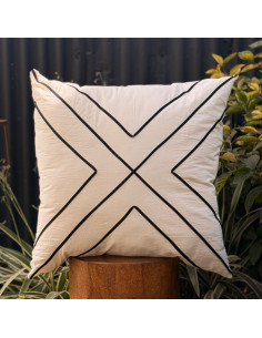 Combo Almohadones Bies Negro Rombos