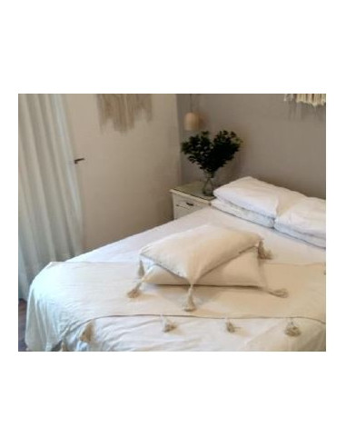 Pie de Cama - SOFIA - Pompones + Funda